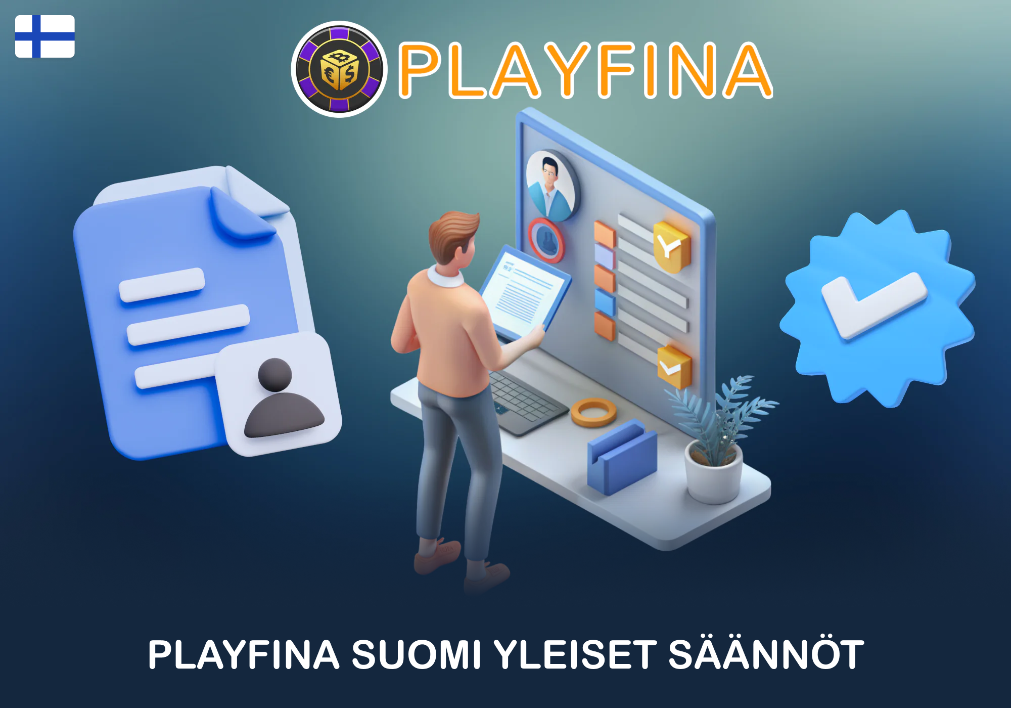 Ennen Playfinan verkkosivuston käyttämistä käyttäjien on luettava huolellisesti käyttöehdot.