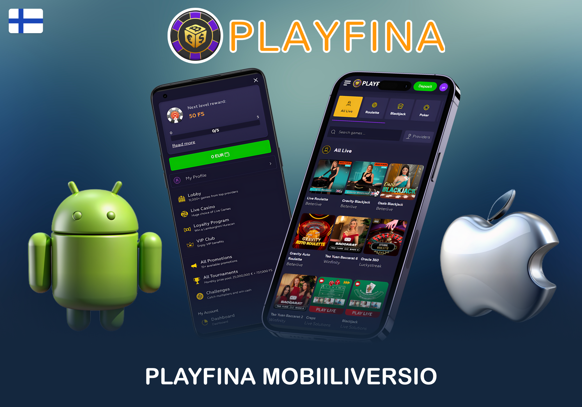 Mobiilikasino Playfina ilman latausta